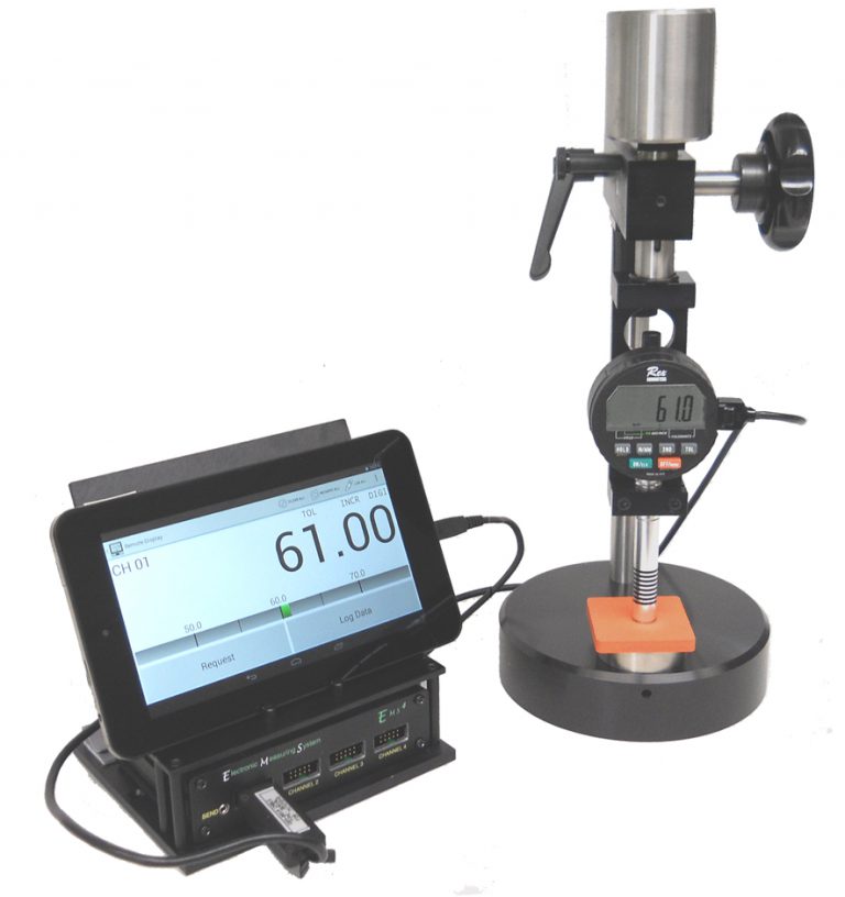 Model EMS4 Remote Readout Data Collection App Rex Gauge Durometers